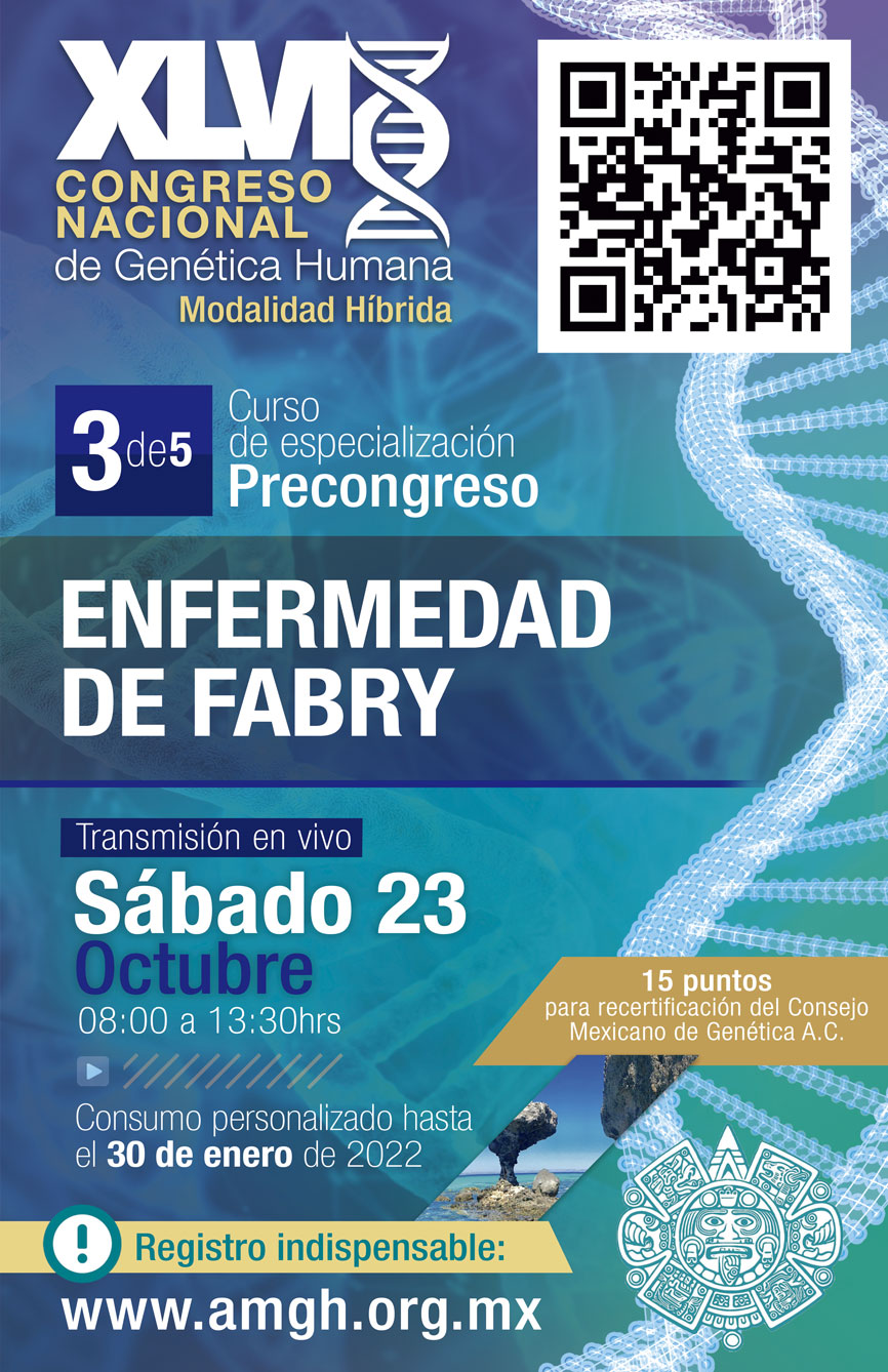 Curso precongreso del XLVI Congreso Nacional de Genética Humana: Enfermedad de Fabry